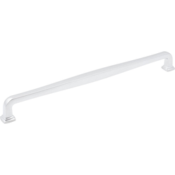 Jeffrey Alexander Fontana 12" (305 mm) Center to Center Polished Chrome Cabinet Pull, 12-3/4" Length x 9/16" Width x 1-7/16" Projection