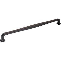 Jeffrey Alexander Fontana 18" (457 mm) Center to Center Brushed Oil Rubbed Bronze Appliance Pull, 19-1/8" Length x 3/4" Width x 2" Projection