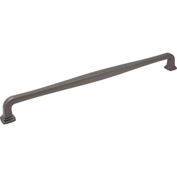 Jeffrey Alexander Fontana 18" (457 mm) Center to Center Brushed Pewter Appliance Pull, 19-1/8" Length x 3/4" Width x 2" Projection