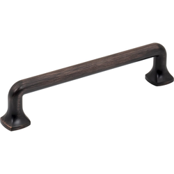 Jeffrey Alexander Griffin 5-1/16" (128 mm) Center to Center Brushed Oil Rubbed Bronze Cabinet Pull, 5-13/16" Length x 3/8" Width x 1-1/4" Projection