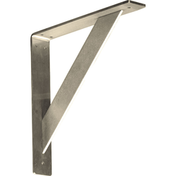 Traditional 2"W x 12"D x 12"H Countertop Bracket, Stainless Steel Stainless Steel