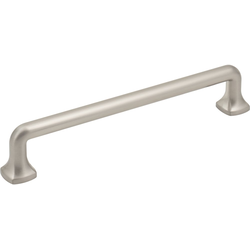 Jeffrey Alexander Griffin 6-5/16" (160 mm) Center to Center Satin Nickel Cabinet Pull, 7-1/16" Length x 3/8" Width x 1-1/4" Projection