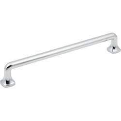 Jeffrey Alexander Griffin 7-9/16" (192 mm) Center to Center Polished Chrome Cabinet Pull, 8-5/16" Length x 3/8" Width x 1-1/4" Projection