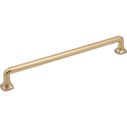 Jeffrey Alexander Griffin 8-13/16" (224 mm) Center to Center Satin Bronze Cabinet Pull, 9-9/16" Length x 3/8" Width x 1-1/4" Projection