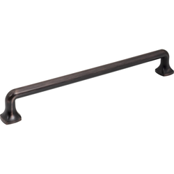 Jeffrey Alexander Griffin 12" (305 mm) Center to Center Brushed Oil Rubbed Bronze Appliance Pull, 13-1/8" Length x 5/8" Width x 1-7/8" Projection