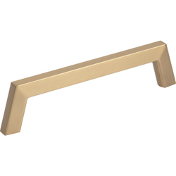 Jeffrey Alexander Ivan 5-1/16" (128 mm) Center to Center Satin Bronze Cabinet Pull, 5-11/16" Length x 3/8" Width x 1-3/8" Projection