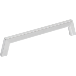 Jeffrey Alexander Ivan 6-5/16" (160 mm) Center to Center Polished Chrome Cabinet Pull, 6-15/16" Length x 3/8" Width x 1-3/8" Projection