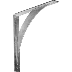 Legacy 2"W x 16"D x 16"H Countertop Bracket, Cold Rolled Steel Unfinished