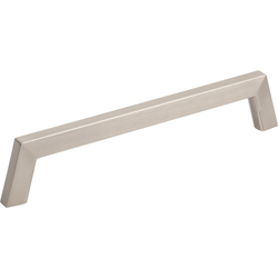 Jeffrey Alexander Ivan 6-5/16" (160 mm) Center to Center Satin Nickel Cabinet Pull, 6-15/16" Length x 3/8" Width x 1-3/8" Projection