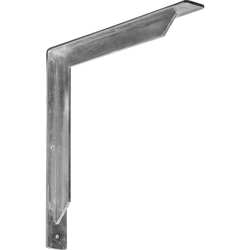 Stockport 2"W x 16"D x 16"H Countertop Bracket, Cold Rolled Steel Unfinished