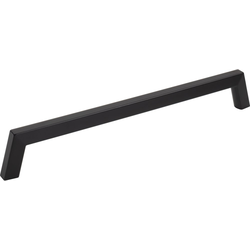 Jeffrey Alexander Ivan 12" (305 mm) Center to Center Matte Black Appliance Pull, 12-3/4" Length x 5/8" Width x 1-15/16" Projection