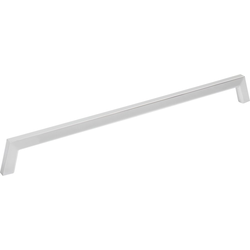 Jeffrey Alexander Ivan 12" (305 mm) Center to Center Polished Chrome Cabinet Pull, 12-5/8" Length x 3/8" Width x 1-3/8" Projection