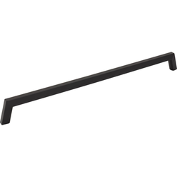 Jeffrey Alexander Ivan 18" (457 mm) Center to Center Matte Black Appliance Pull, 18-3/4" Length x 5/8" Width x 1-15/16" Projection