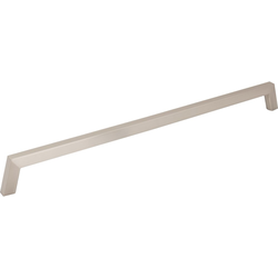 Jeffrey Alexander Ivan 18" (457 mm) Center to Center Satin Nickel Appliance Pull, 18-3/4" Length x 5/8" Width x 1-15/16" Projection