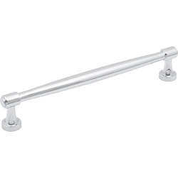Jeffrey Alexander Jules 7-9/16" (192 mm) Center to Center Polished Chrome Cabinet Pull, 8-5/16" Length x 1/2" Width x 1-3/8" Projection