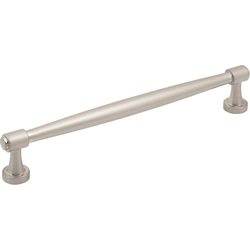 Jeffrey Alexander Jules 7-9/16" (192 mm) Center to Center Satin Nickel Cabinet Pull, 8-5/16" Length x 1/2" Width x 1-3/8" Projection