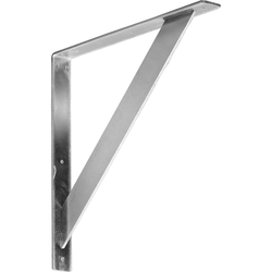 Traditional 2"W x 18"D x 18"H Countertop Bracket, Cold Rolled Steel Unfinished