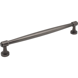 Jeffrey Alexander Jules 12" (305 mm) Center to Center Brushed Pewter Appliance Pull, 13-1/8" Length x 3/4" Width x 2" Projection