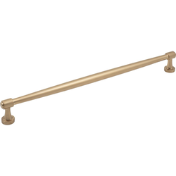 Jeffrey Alexander Jules 12" (305 mm) Center to Center Satin Bronze Cabinet Pull, 12-3/4" Length x 1/2" Width x 1-3/8" Projection