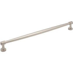 Jeffrey Alexander Jules 12" (305 mm) Center to Center Satin Nickel Cabinet Pull, 12-3/4" Length x 1/2" Width x 1-3/8" Projection