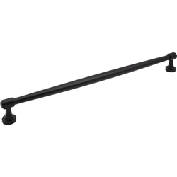 Jeffrey Alexander Jules 18" (457 mm) Center to Center Matte Black Appliance Pull, 19-1/8" Length x 3/4" Width x 2" Projection