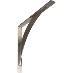 Legacy 2"W x 20"D x 20"H Countertop Bracket, Stainless Steel Stainless Steel