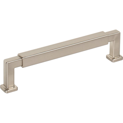 Jeffrey Alexander Nash 5-1/16" (128 mm) Center to Center Satin Nickel Cabinet Pull, 5-9/16" Length x 1/2" Width x 1-3/8" Projection