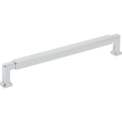 Jeffrey Alexander Nash 7-9/16" (192 mm) Center to Center Polished Chrome Cabinet Pull, 8-1/8" Length x 1/2" Width x 1-3/8" Projection