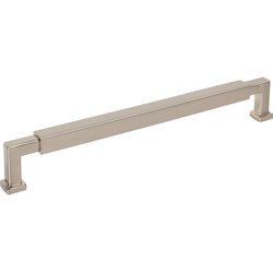 Jeffrey Alexander Nash 12" (305 mm) Center to Center Satin Nickel Appliance Pull, 12-13/16" Length x 3/4" Width x 2" Projection