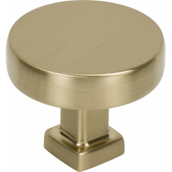 Jeffrey Alexander Ogden Satin Bronze Square Cabinet Knob, 1-3/8" Width x 1-1/8" Projection