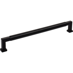 Jeffrey Alexander Ogden 12" (305 mm) Center to Center Matte Black Appliance Pull, 12-13/16" Length x 3/4" Width x 2" Projection