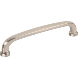 Jeffrey Alexander Weser 5-1/16" (128 mm) Center to Center Satin Nickel Cabinet Pull, 5-5/8" Length x 1/2" Width x 1-1/8" Projection