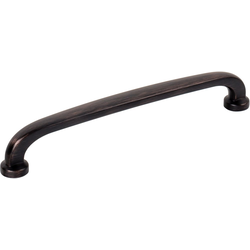 Jeffrey Alexander Weser 6-5/16" (160 mm) Center to Center Brushed Oil Rubbed Bronze Cabinet Pull, 6-15/16" Length x 1/2" Width x 1-1/8" Projection