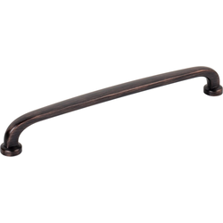 Jeffrey Alexander Weser 7-9/16" (192 mm) Center to Center Brushed Oil Rubbed Bronze Cabinet Pull, 8-3/16" Length x 1/2" Width x 1-1/8" Projection