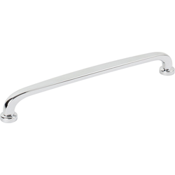 Jeffrey Alexander Weser 7-9/16" (192 mm) Center to Center Polished Chrome Cabinet Pull, 8-3/16" Length x 1/2" Width x 1-1/8" Projection