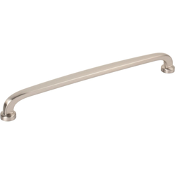 Jeffrey Alexander Weser 8-13/16" (224 mm) Center to Center Satin Nickel Cabinet Pull, 9-1/2" Length x 9/16" Width x 1-1/8" Projection
