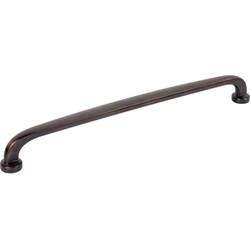 Jeffrey Alexander Weser 12" (305 mm) Center to Center Brushed Oil Rubbed Bronze Appliance Pull, 12-7/8" Length x 3/4" Width x 1-5/8" Projection