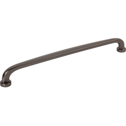 Jeffrey Alexander Weser 12" (305 mm) Center to Center Brushed Pewter Appliance Pull, 12-7/8" Length x 3/4" Width x 1-5/8" Projection
