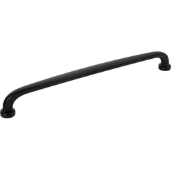 Jeffrey Alexander Weser 18" (457 mm) Center to Center Matte Black Appliance Pull, 18-7/8" Length x 3/4" Width x 1-5/8" Projection
