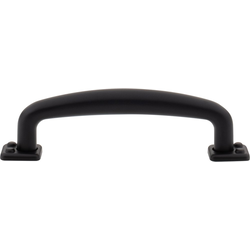 Atlas Homewares Benning 3-3/4" Center to Center Matte Black Cabinet Pull, 4-3/4" Length x 1/2" Width x 1-5/16" Projection