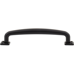 Atlas Homewares Benning 5-1/16" Center to Center Matte Black Cabinet Pull, 6" Length x 1/2" Width x 1-5/16" Projection