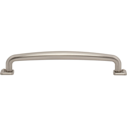 Atlas Homewares Benning 6-5/16" Center to Center Brushed Nickel Cabinet Pull, 7-1/4" Length x 1/2" Width x 1-5/16" Projection