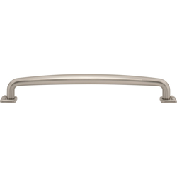 Atlas Homewares Benning 7-9/16" Center to Center Brushed Nickel Cabinet Pull, 8-1/2" Length x 1/2" Width x 1-5/16" Projection
