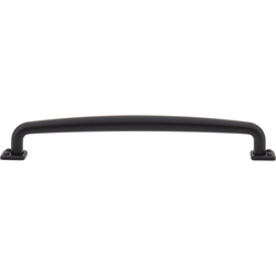 Atlas Homewares Benning 7-9/16" Center to Center Matte Black Cabinet Pull, 8-1/2" Length x 1/2" Width x 1-5/16" Projection