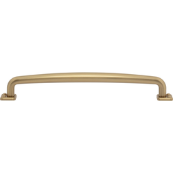 Atlas Homewares Benning 7-9/16" Center to Center Warm Brass Cabinet Pull, 8-1/2" Length x 1/2" Width x 1-5/16" Projection