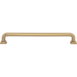 Atlas Homewares Kimberton 12" Center to Center Warm Brass Appliance Pull, 13" Length x 5/8" Width x 1-7/8" Projection