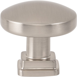 Atlas Homewares Kimberton Brushed Nickel Round Cabinet Knob, 1-1/4" Diameter x 1-1/4" Projection