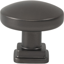 Atlas Homewares Kimberton Slate Round Cabinet Knob, 1-1/4" Diameter x 1-1/4" Projection