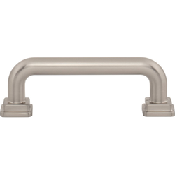 Atlas Homewares Kimberton 3" Center to Center Brushed Nickel Cabinet Pull, 3-3/4" Length x 3/8" Width x 1-3/16" Projection