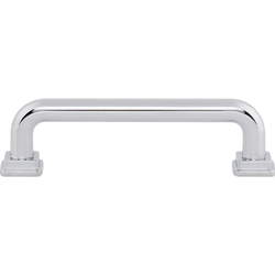 Atlas Homewares Kimberton 3-3/4" Center to Center Polished Chrome Cabinet Pull, 4-1/2" Length x 3/8" Width x 1-3/16" Projection